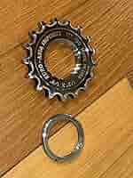 EURO-ASIA ユーロアジア　トラックコグ　厚歯　ピスト　18T シルバー EURO ASIA SUPERSTAR TRACK COG